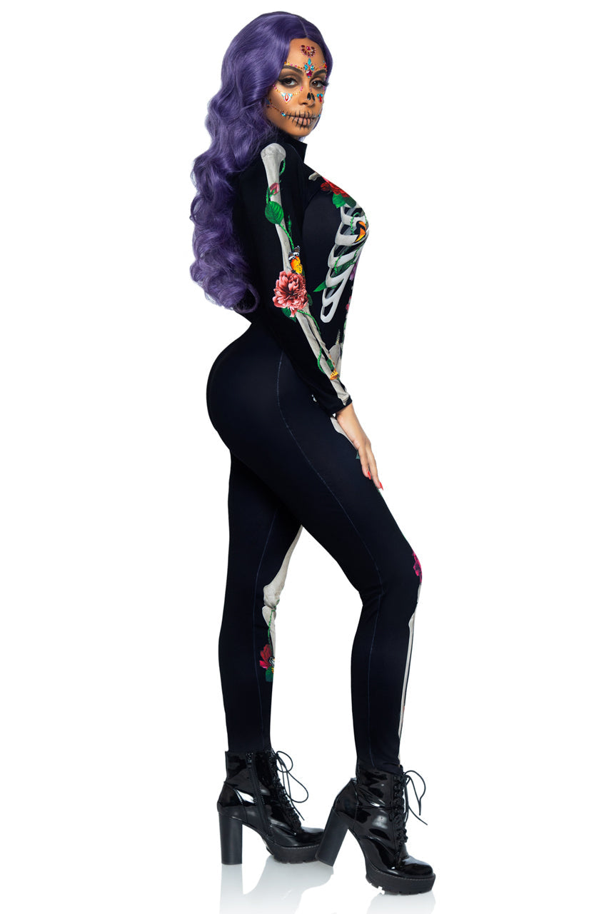 Floral Skeleton Costume Leg Avenue