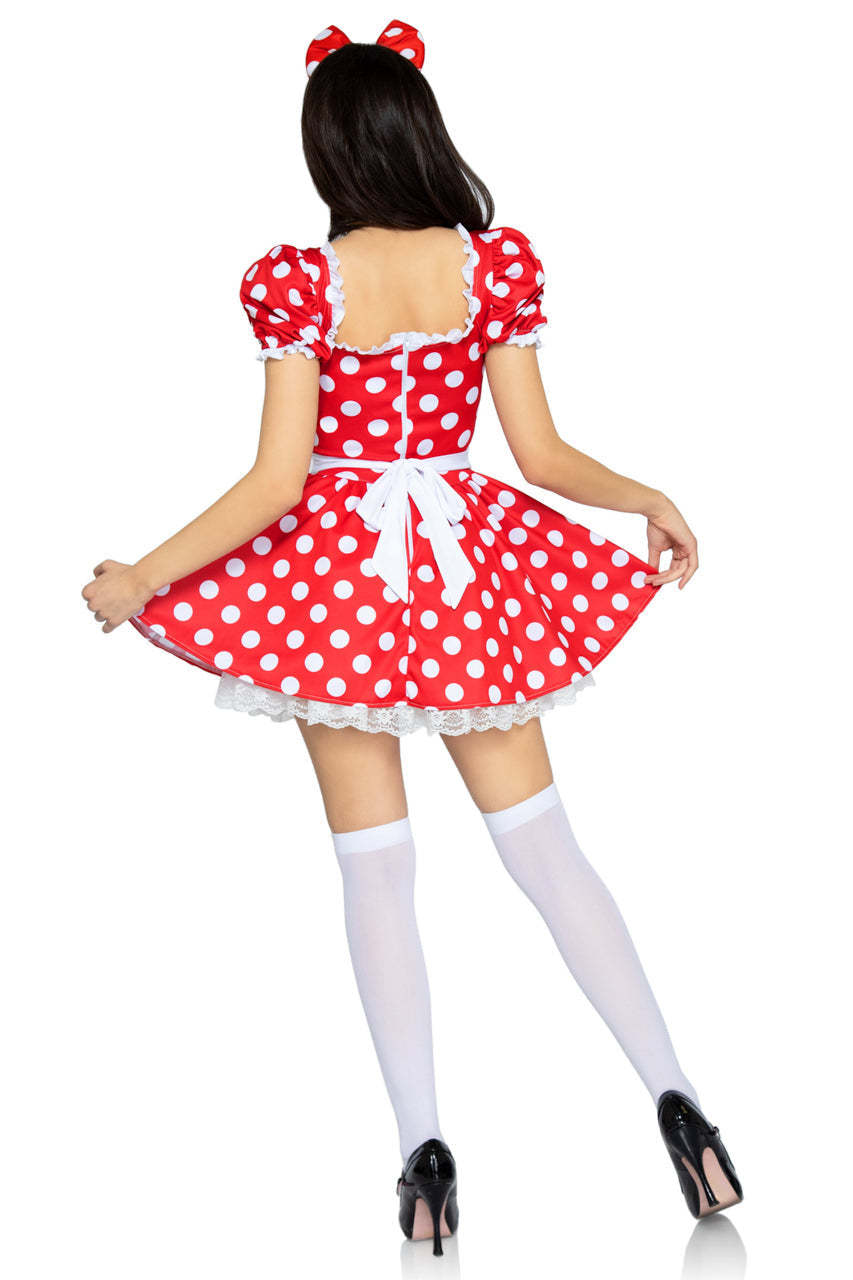 Polka Dot Mini Dress Costume Leg Avenue