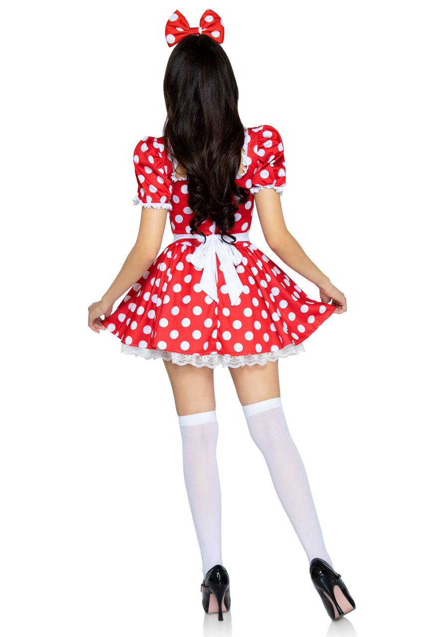 Polka Dot Mini Dress Costume Leg Avenue