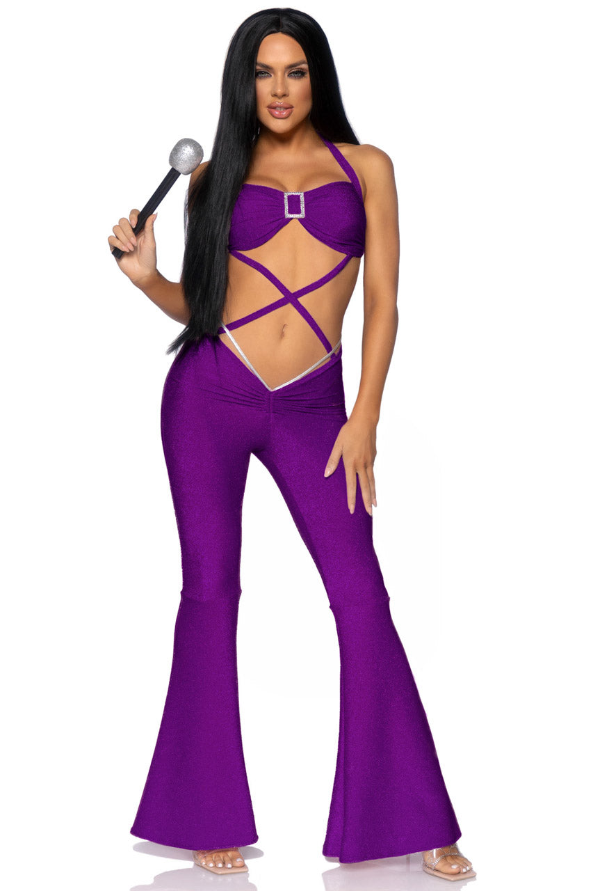 Purple Pop Star Costume Leg Avenue
