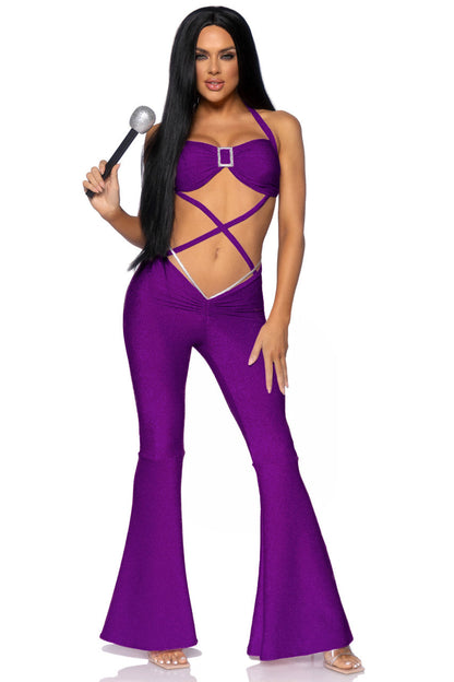 Purple Pop Star Costume Leg Avenue