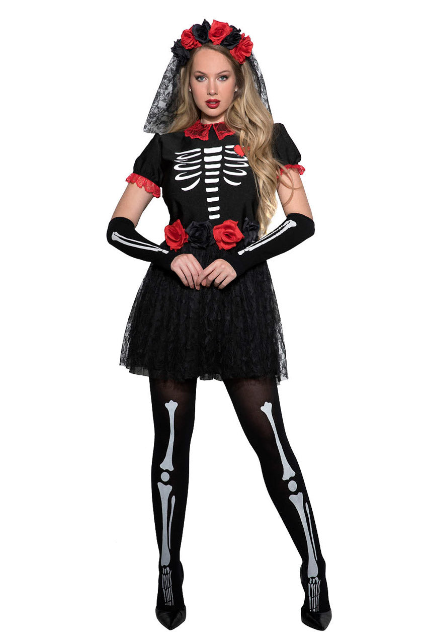 Day Of The Dead Halloween Costume Music Legs