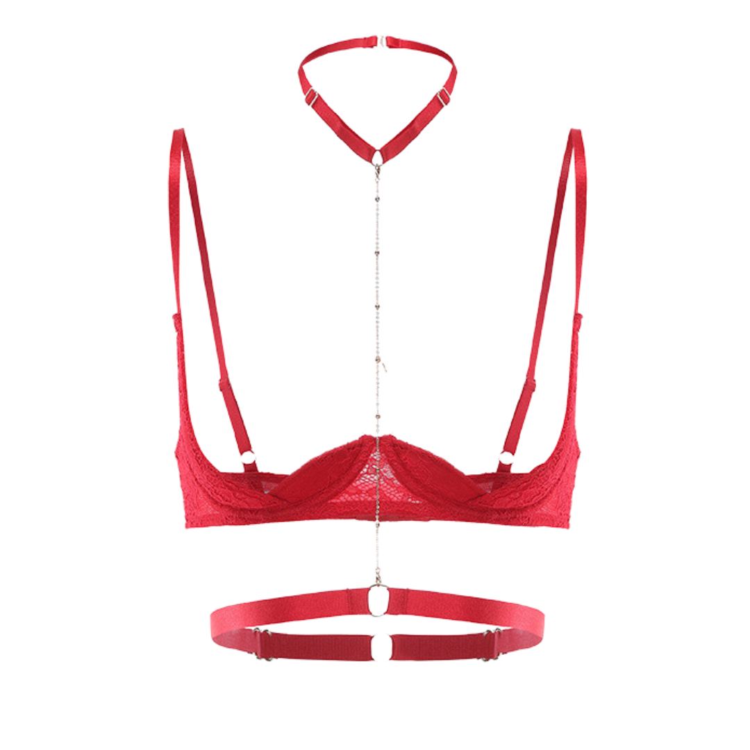 LacyMate™ Red Siren Open Cup Bra LACYMATE®