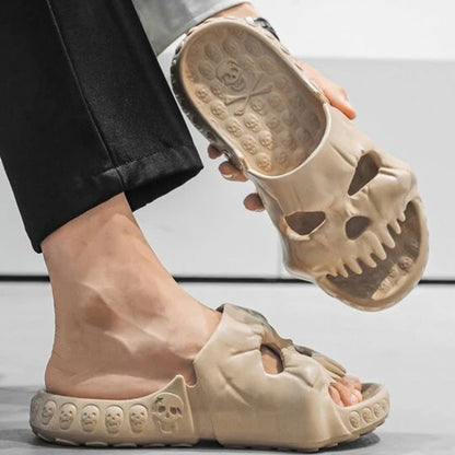 Unisex Skull Slippers