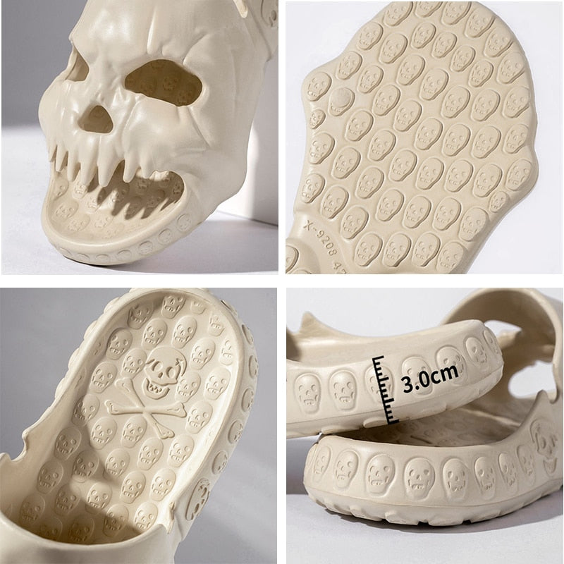 Unisex Skull Slippers