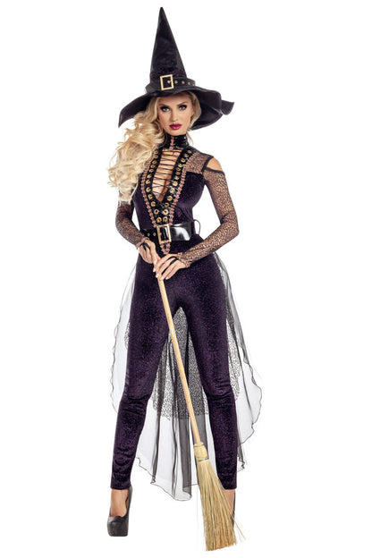 Midnight Violet Witch Costume Party King