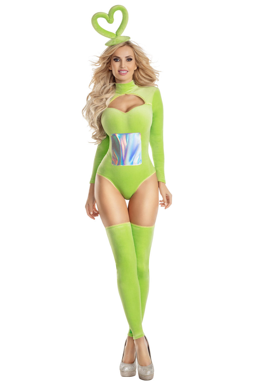 Green Teletubby Costume Party King