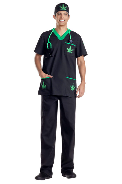 Men's Green Nurse Costume Party King