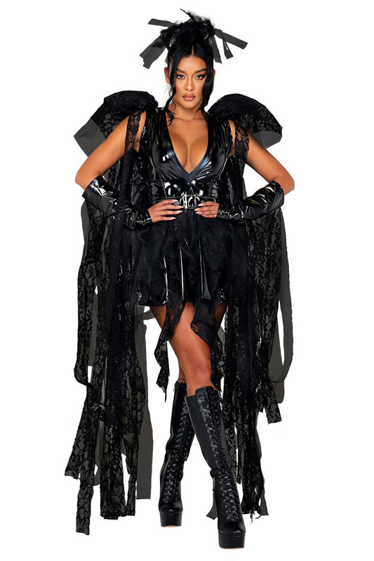 Vinyl Angel of Darkness Costume Roma