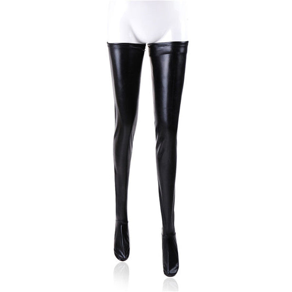 Leather Stockings Black Sexy Store