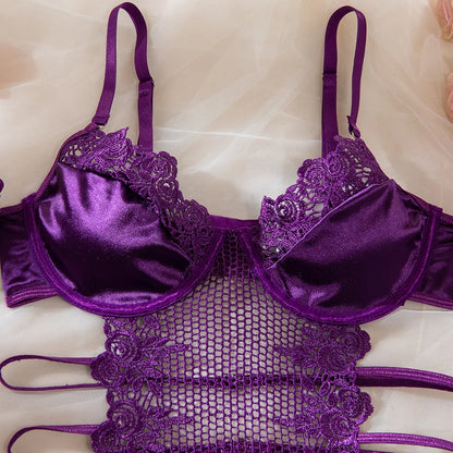 Purple Erotic Lingerie LACYMATE®