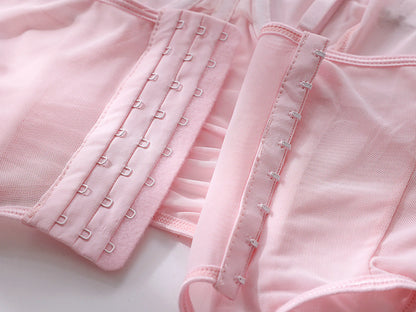 Ruffle Erotic Lingerie Transparent Lace Fancy Underwear Lifting Bolt Sensual Outfit Sheer Mesh Sissy Exotic Sets