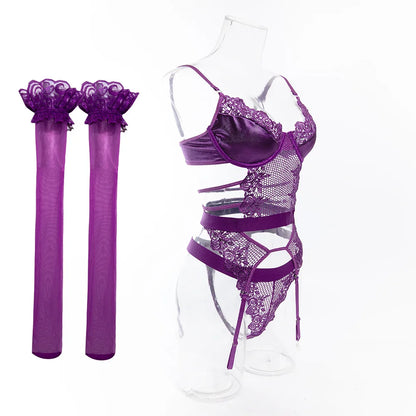 Purple Erotic Lingerie LACYMATE®