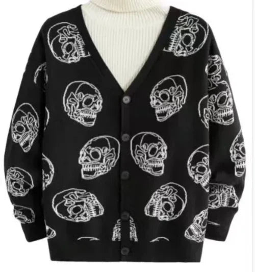Unisex Knitted Skeleton Sweater Lacy0301