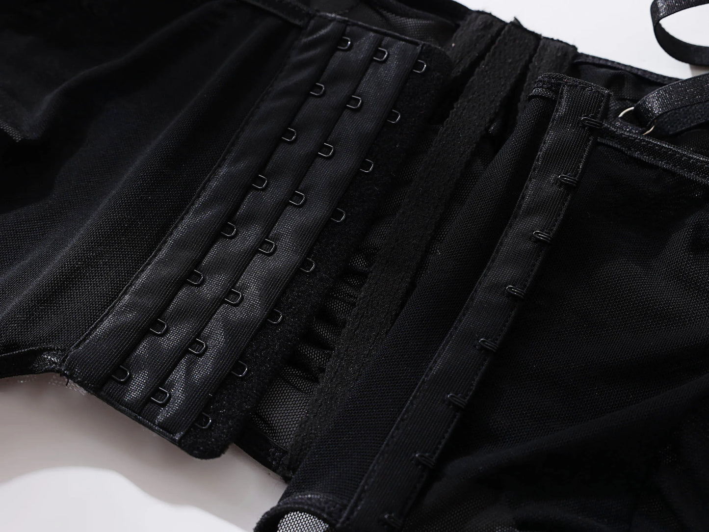 Ruffle Erotic Lingerie Transparent Lace Fancy Underwear Lifting Bolt Sensual Outfit Sheer Mesh Sissy Exotic Sets