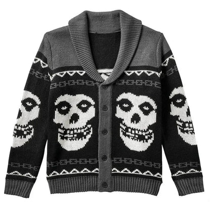 Skull Pattern Knit Sweater Lacy0301