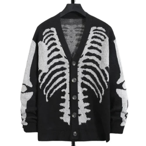 Unisex Knitted Skeleton Sweater Lacy0301