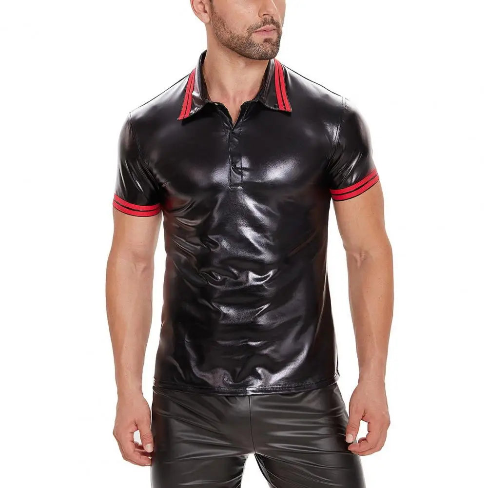 Shiny Leather T-shirt