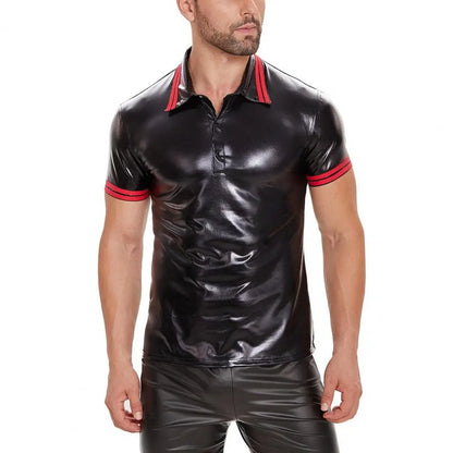 Shiny Leather T-shirt