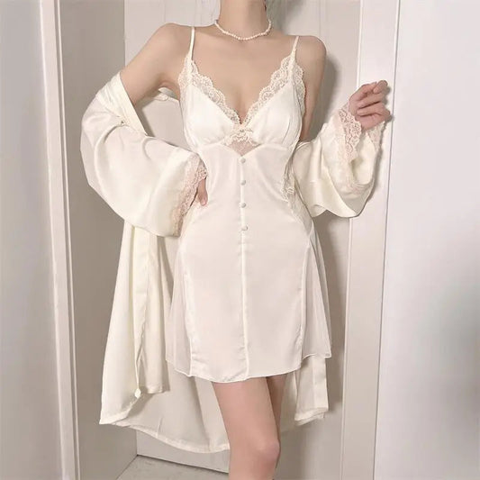 Time Can Bring You Down Robe Nightdress LacyNighty