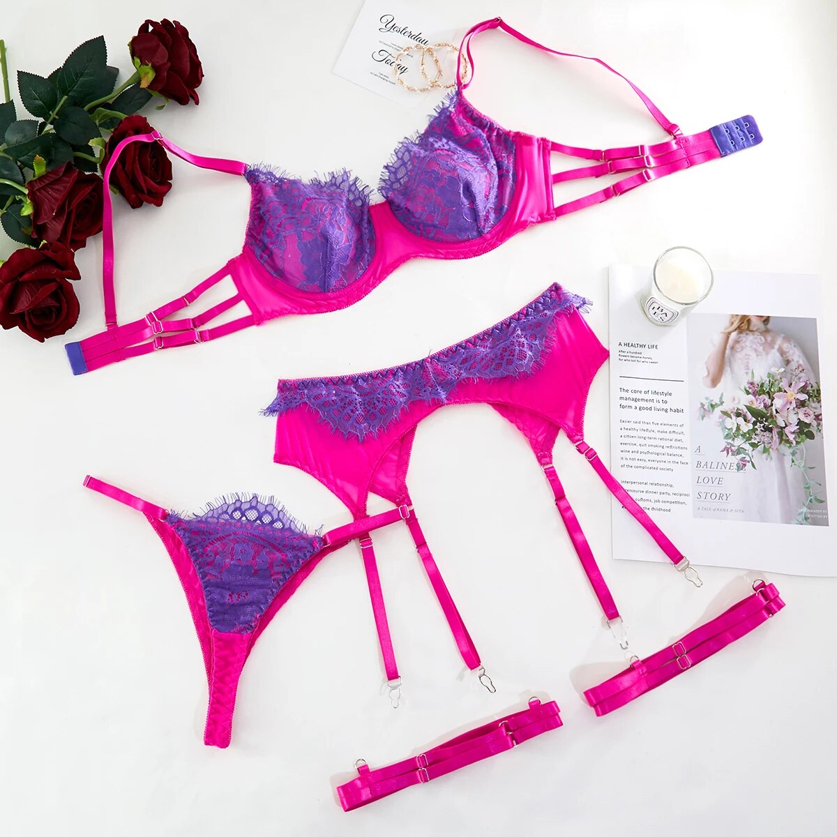 LacyMate® Pamela's Neon Lace Set