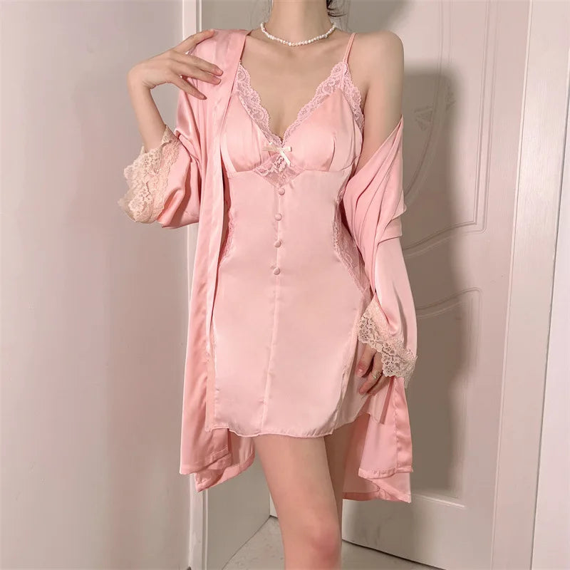 Time Can Bring You Down Robe Nightdress LacyNighty