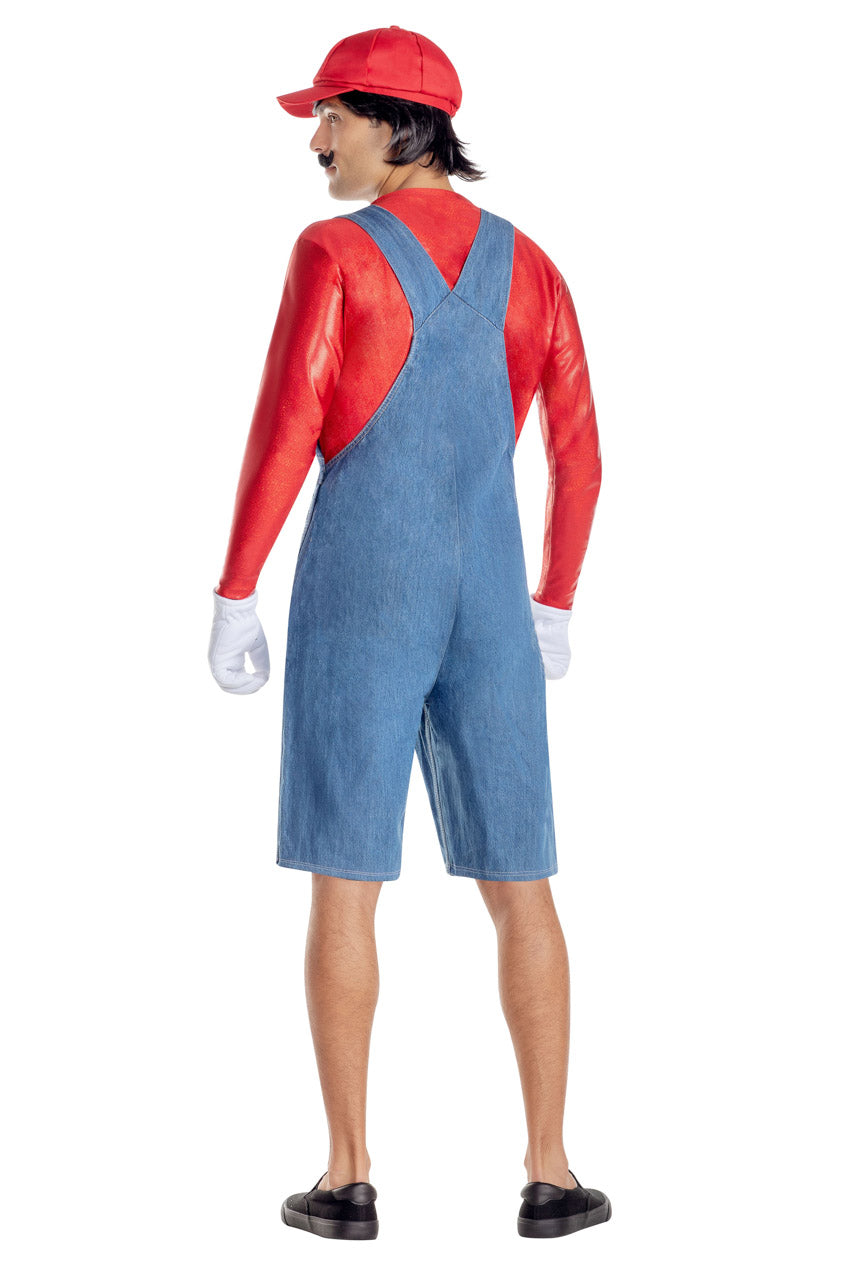 Men's Red Gamer Costume Starline