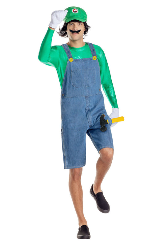 Men's Green Gamer Costume Starline