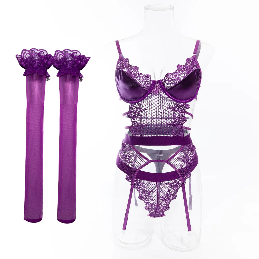 Purple Erotic Lingerie LACYMATE®