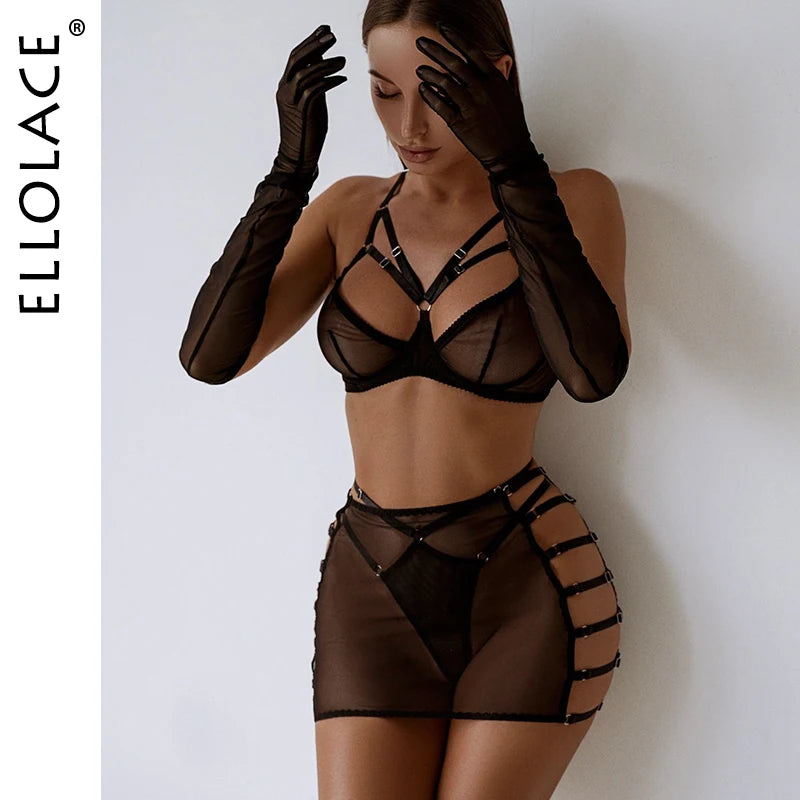 sexy silky lingerie IIUS Women's Sexy Costume Lingerie Set Lace Trim Mesh Babydoll Chemise with  Choker, Sexy Maid Lingerie for Women Roleplay Lingerie Cosplay Lingerie Set  Sexy Mini Skirt Outfit Sets (Black, L) price in main image 1