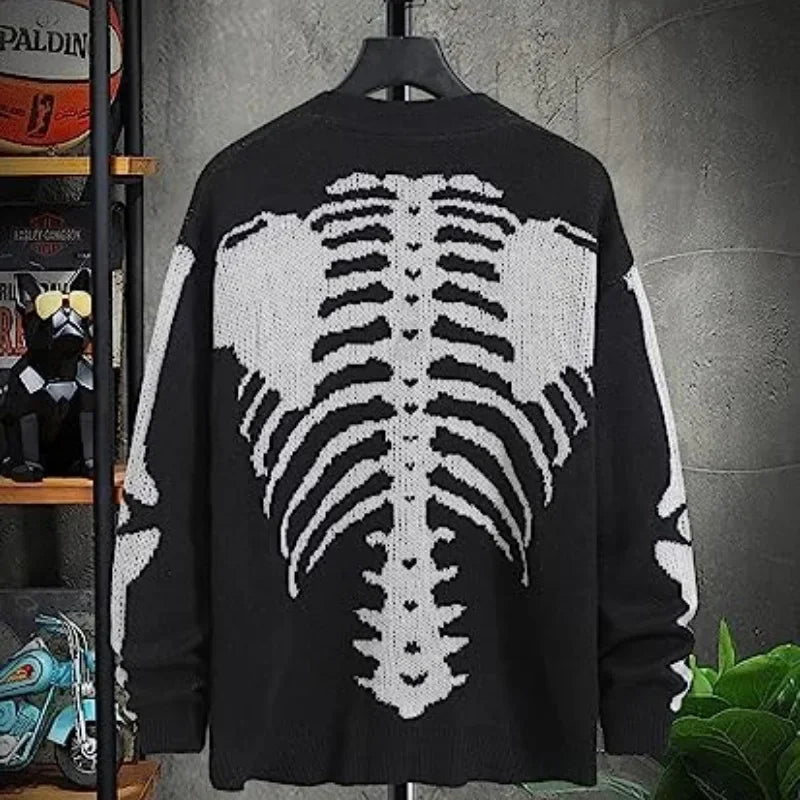 Unisex Knitted Skeleton Sweater Lacy0301