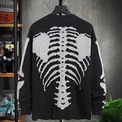 Unisex Knitted Skeleton Sweater Lacy0301