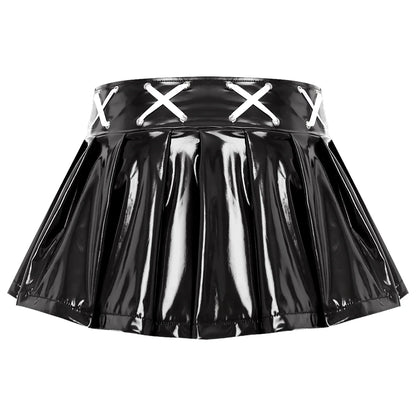 Lace-up Mini Skirt