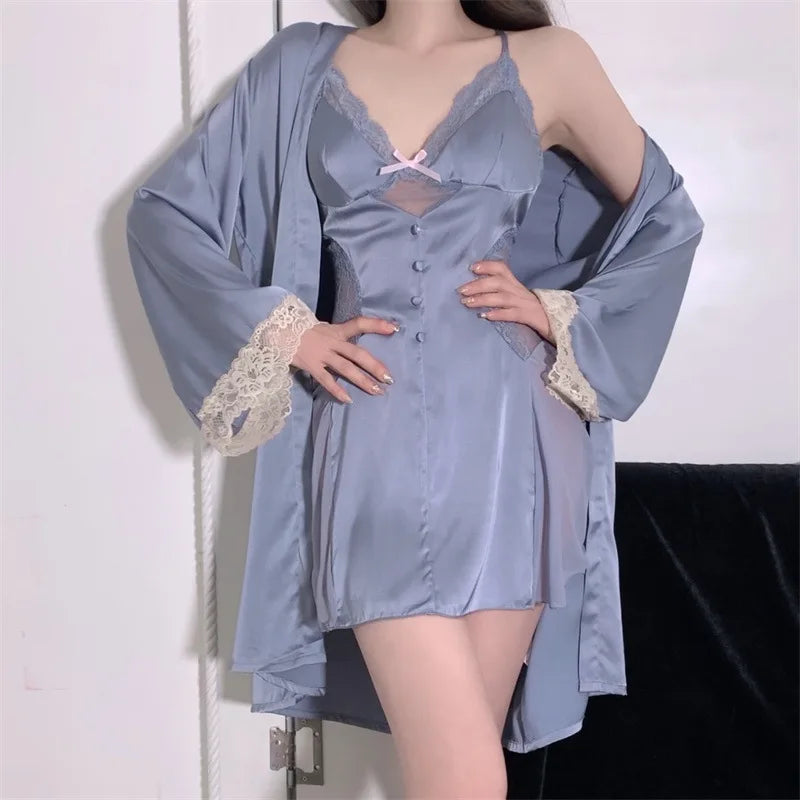 Time Can Bring You Down Robe Nightdress LacyNighty