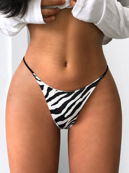 Wild Temptation Leopard Thongs