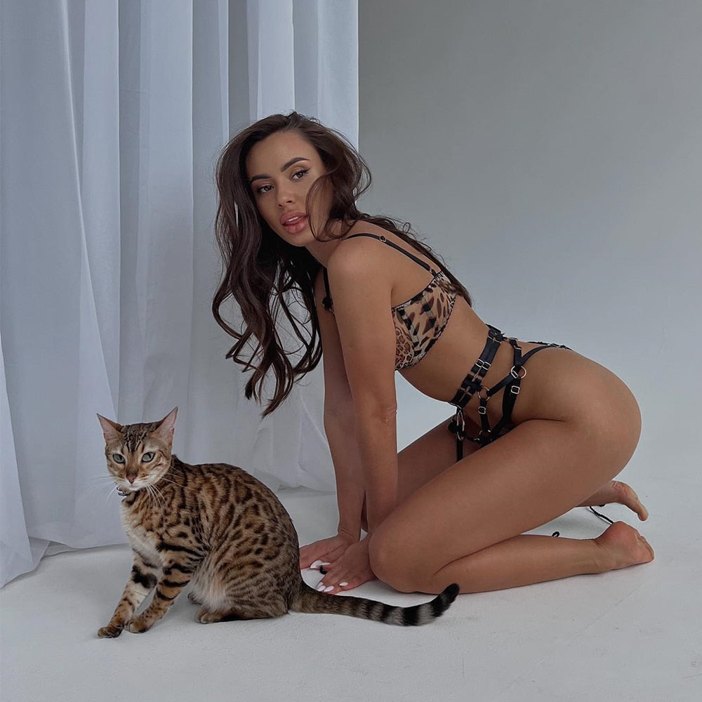 Leopard Passion Lingerie Set