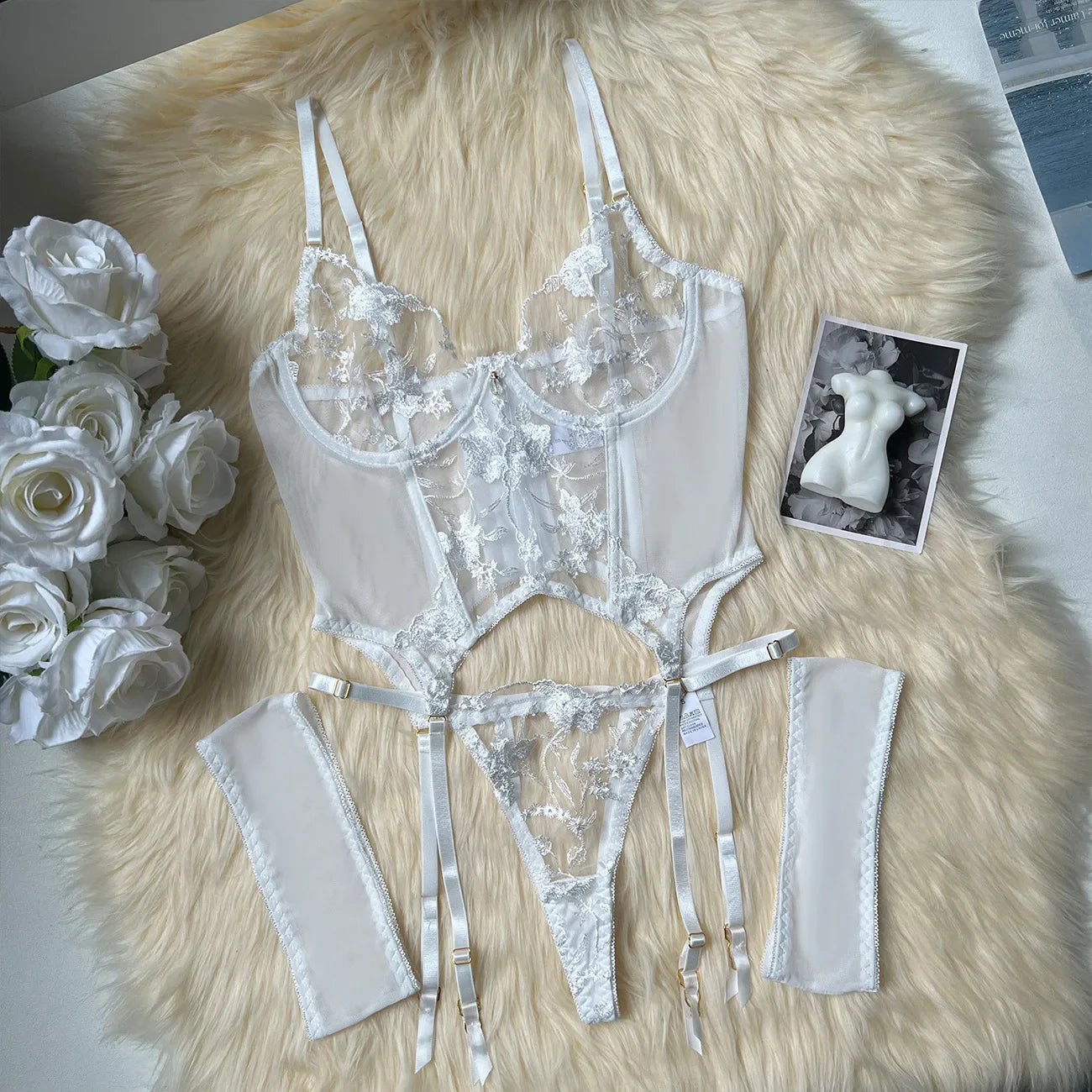 LacyMate® Pina's Floral Corset Set LacyMate0312