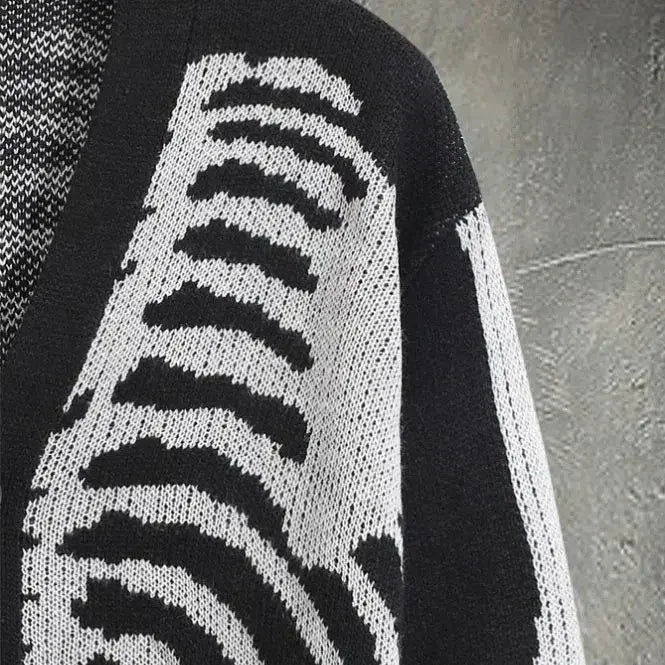 Unisex Knitted Skeleton Sweater Lacy0301