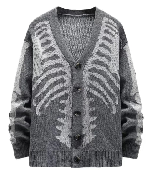 Unisex Knitted Skeleton Sweater Lacy0301