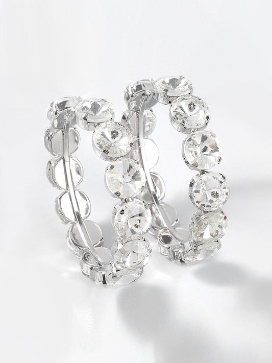 Terra Diamante Hoop Earrings