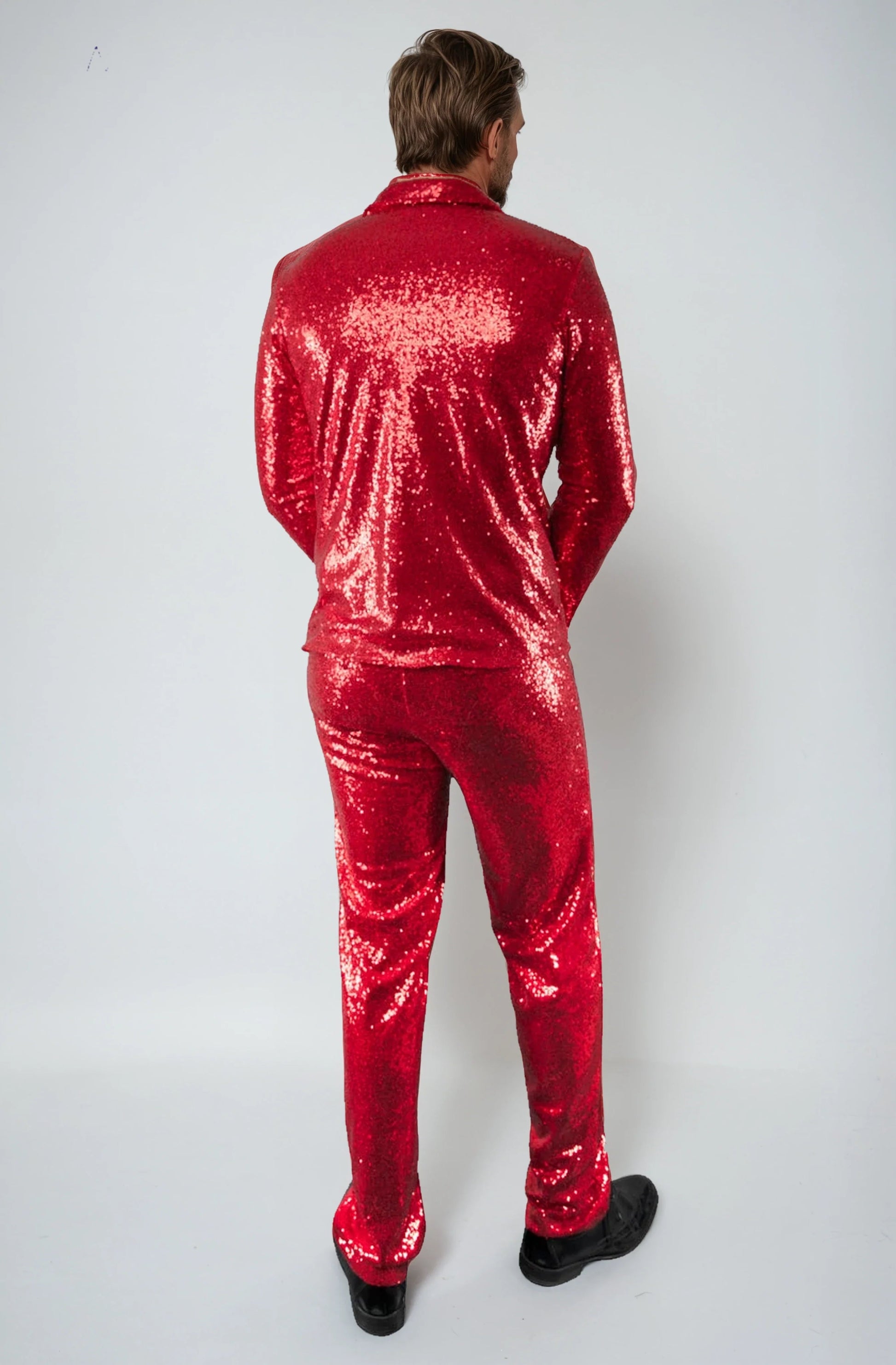 Red Sequin Men’s Suit 3WISHES