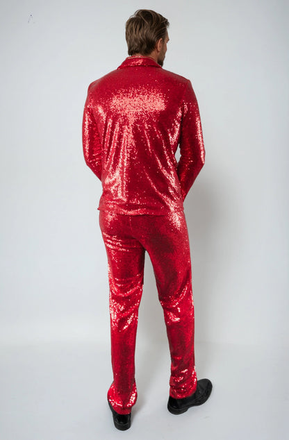 Red Sequin Men’s Suit 3WISHES