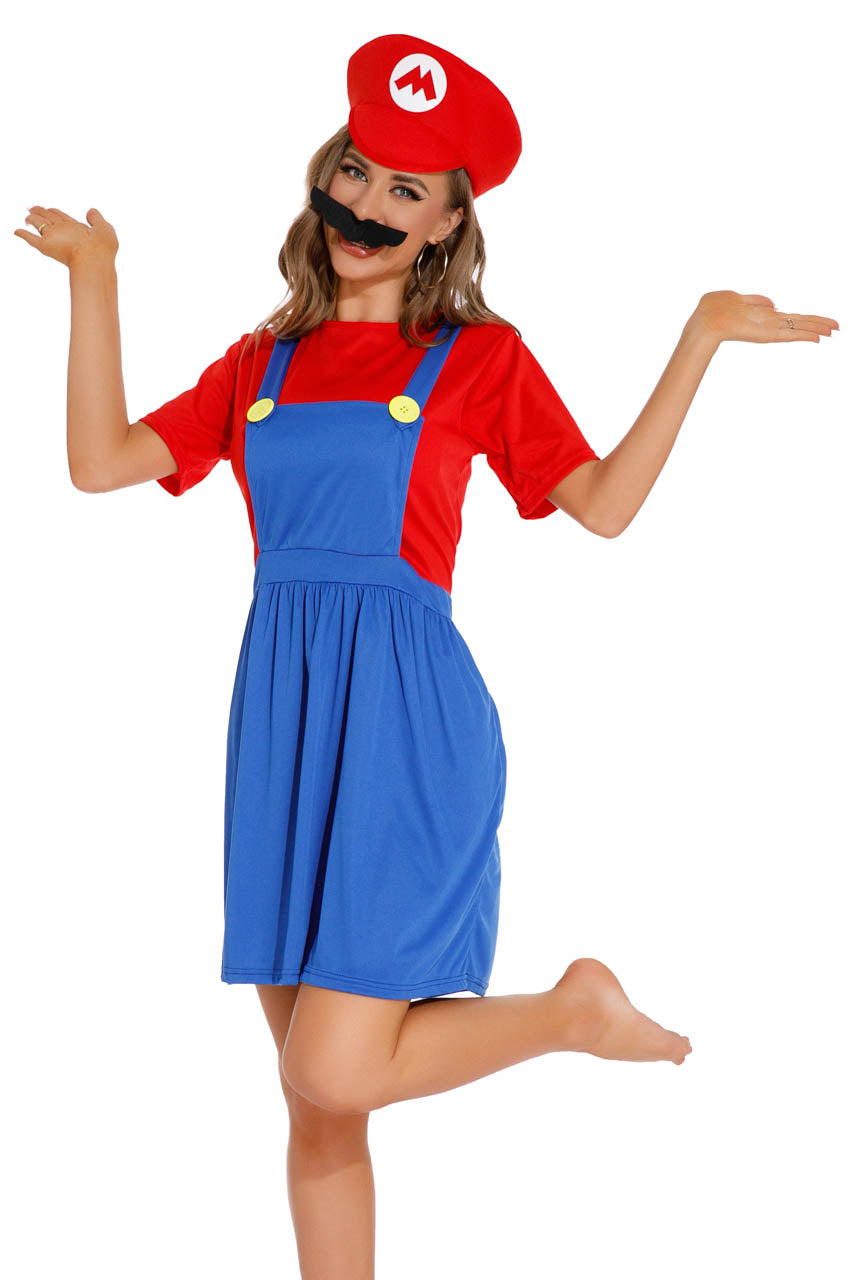 Sexy Mario Halloween Costume 3WISHES