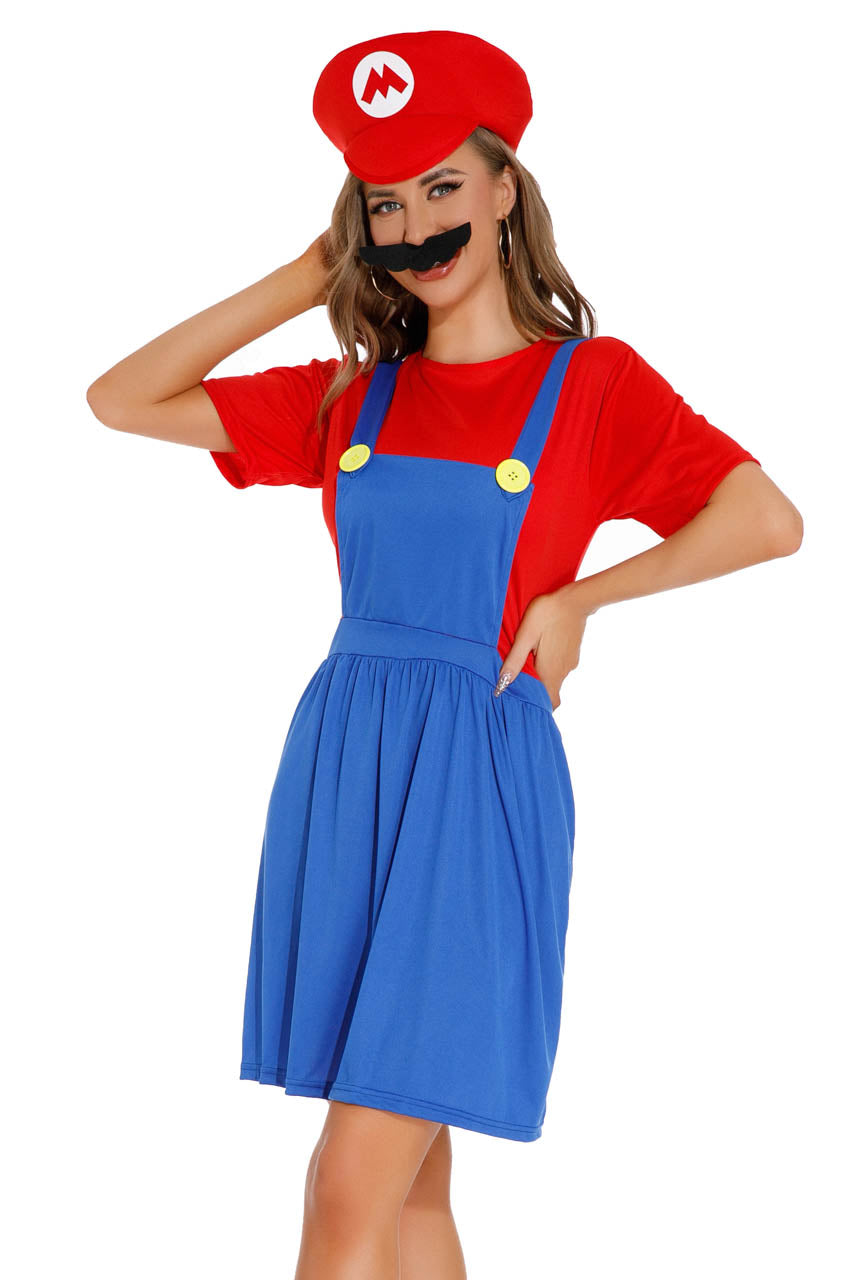 Sexy Mario Halloween Costume 3WISHES