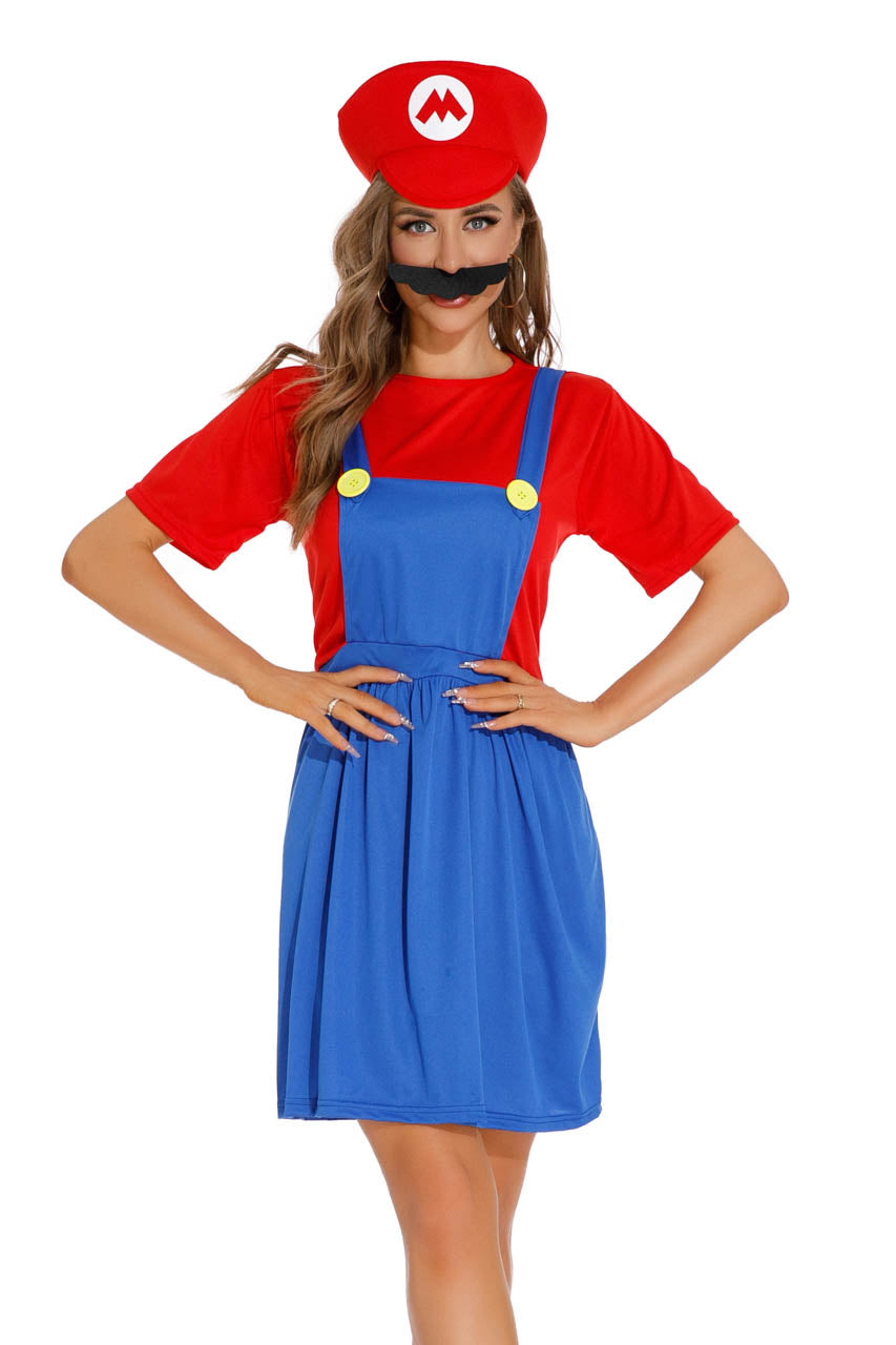 Sexy Mario Halloween Costume 3WISHES