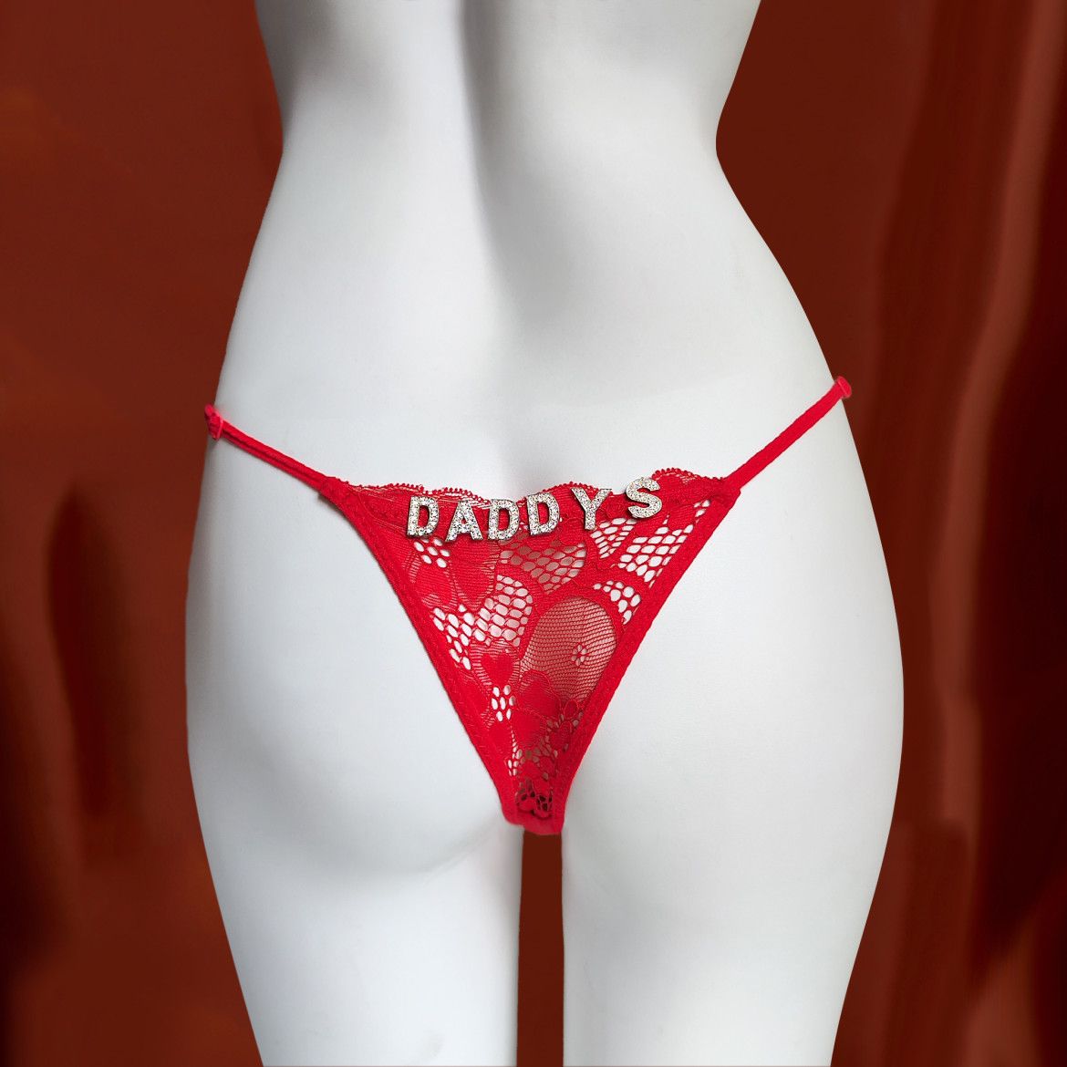 Personalized Lace Thong