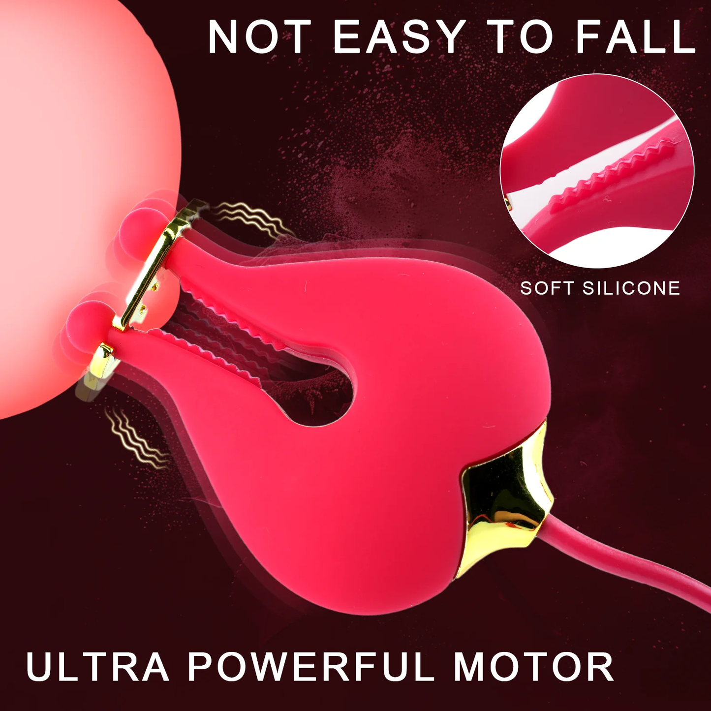 💥2026, Floriss - Rose Nipple Clamp Toys, 2 In 1 Adjustable Rose Necklace Mouth Gag