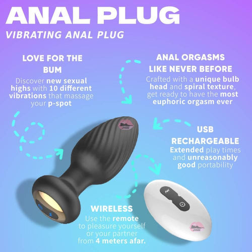 Anal Plug With Remote