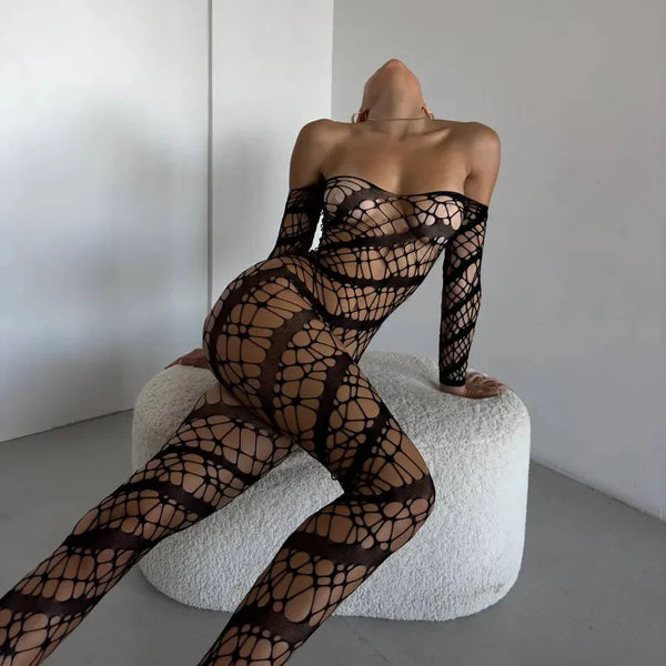 LacyMate Lace Full Bodystocking Hemiras