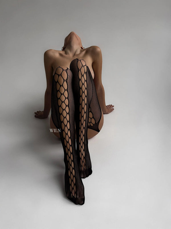 Biney Stockings Black LACYMATE®